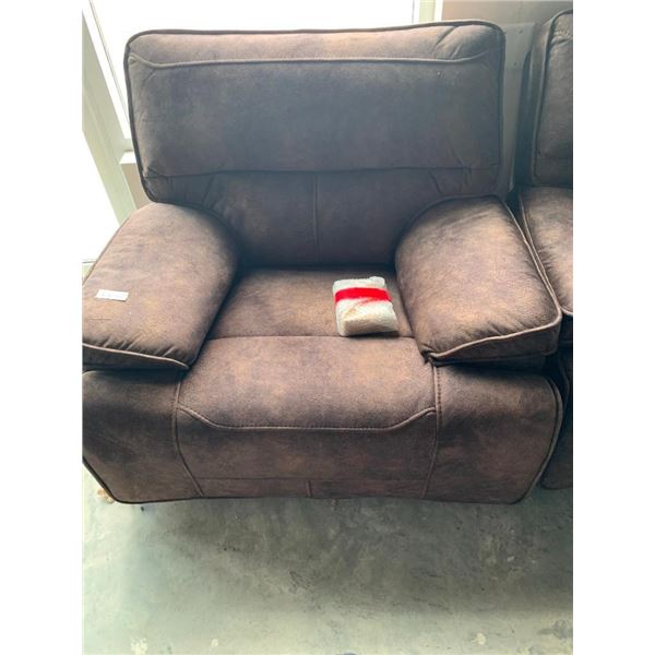 Brown Microfiber Power recliner chair