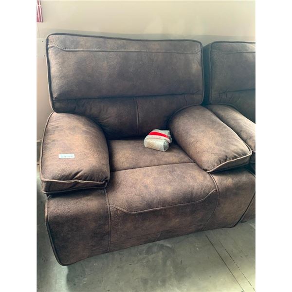 Brown Microfiber Power recliner chair