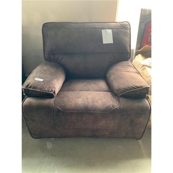 Brown Microfiber Power recliner chair