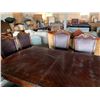 Image 8 : Solid Wood Ornate 7 Piece dining Set with Pedestal Table & 6 matching chairs
