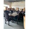 Image 9 : Solid Wood Ornate 7 Piece dining Set with Pedestal Table & 6 matching chairs