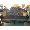 Image 2 : Queen Anne Styled 3 Piece Living Room Suite with sofa & 2 Matching chairs, includes throw cushions