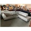 Image 1 : L shaped Sectional Upholstered Cream Sofa Livingroom Suite