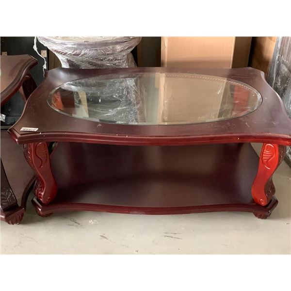 Glass Insert qurare coffee table
