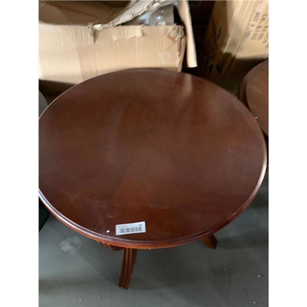 Solid Wood round Top Livingroom Side Table