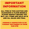 Image 1 : IMPORTANT AUCTION INFORMATION