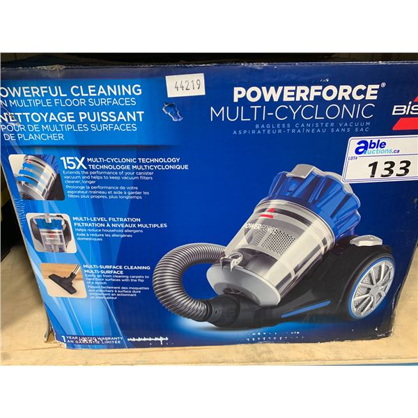 BISSELL POWERFORCE MULTI-CYCLONIC CYLINDER VACUUM - Able Auctions
