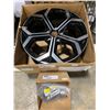 Image 1 : LOT OF KIA VEHICLE PARTS INCLUDING A HOSE INTERCOOLER OUTLET & A 20" BLACK WHEEL RIM