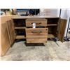 Image 2 : SOUTH SHORE DARK WOODEN 2 DRAWER 2 DOOR CREDENZA ( APPROXIMATELY 4'W X 27"H X 18.5" D )