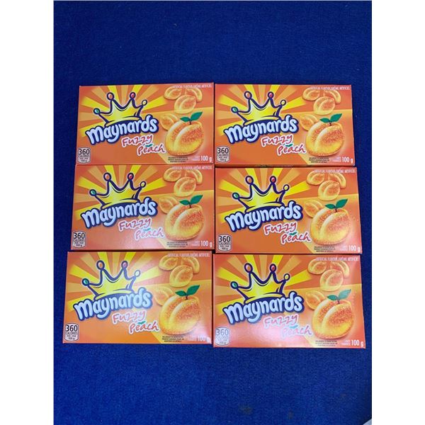 Maynards Fuzzy Peaches (6 x 100g)