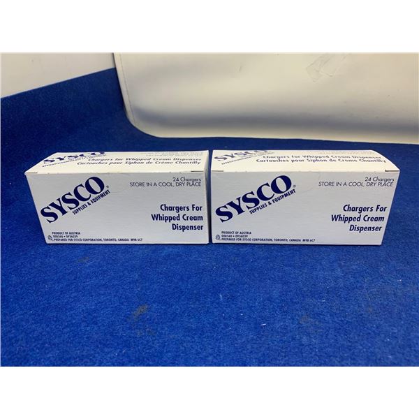 Sysco Chargers for Whipped Cream Dispensers (2 x 24)