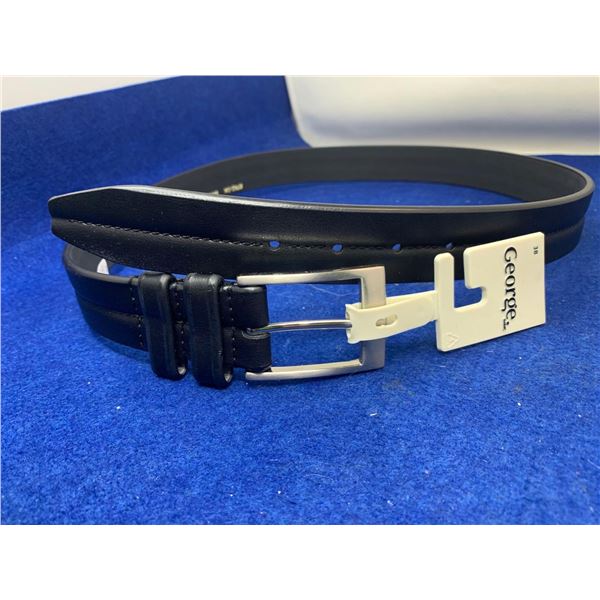 George Black Leather Belt (Size 36)