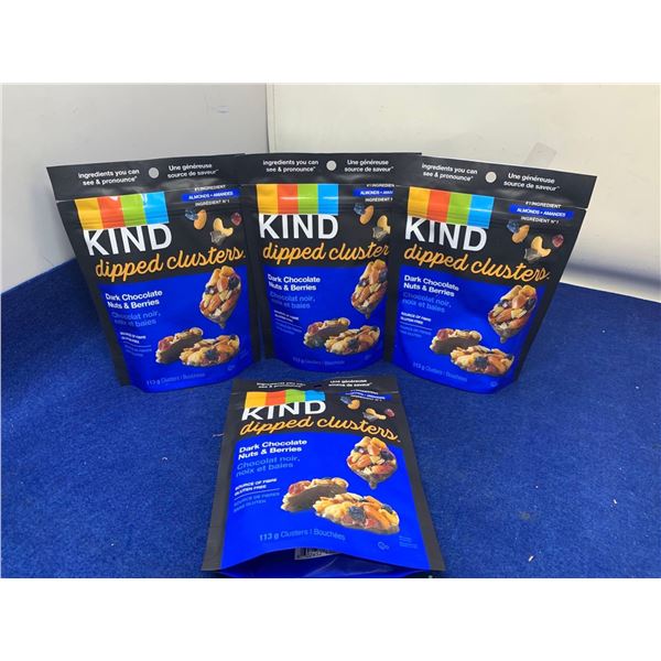 Kind Dipped Clusters-Dark Chocolate Nuts and Berries (4 x 113g)