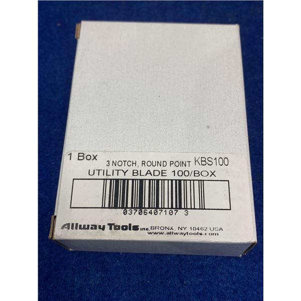 3 Notch Round Point Utility Blade (100/box)