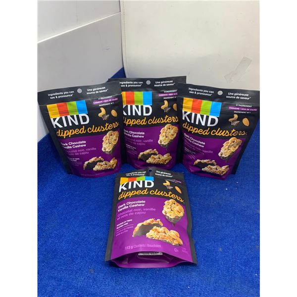 Kind Dipped Clusters- Dark Chocolate Vanilla Cashew (4 x 113g)