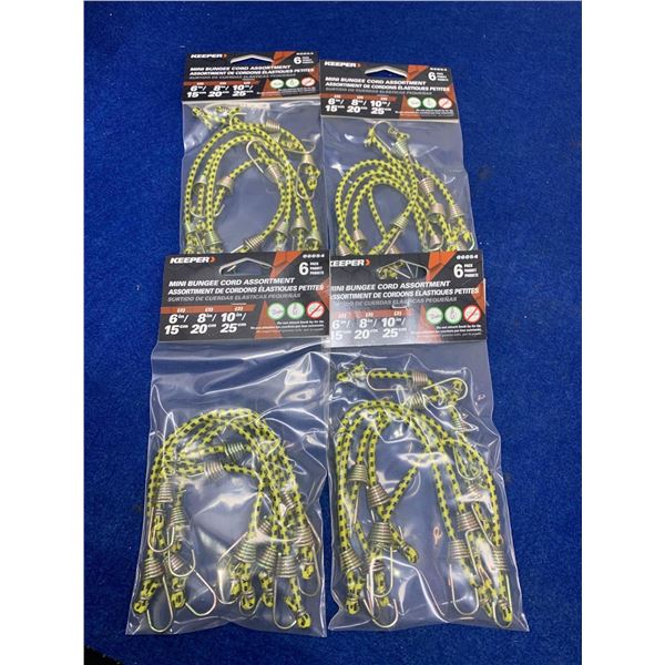 Keeper Mini Bungee Cord Assortments (2 x 6)