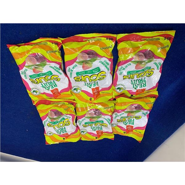 Real Fruit Sours Gummy Candy (6 x 180g)