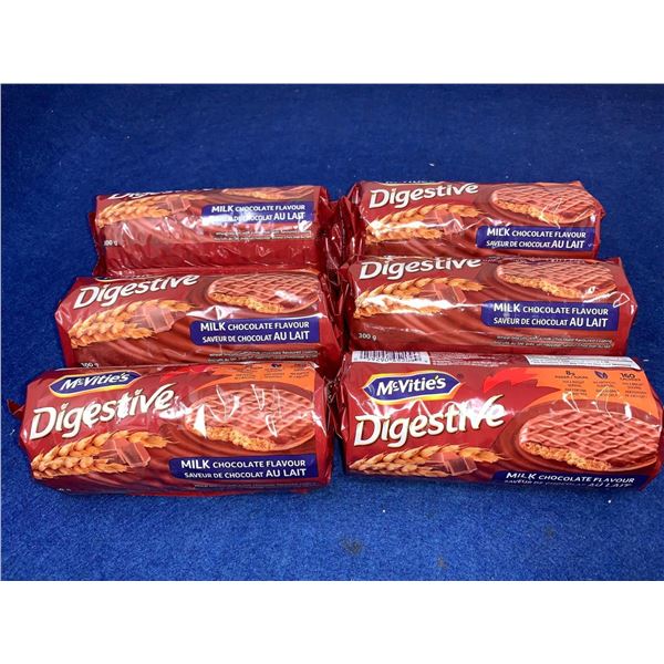 McVitie's Chocolate Covered Digestive Cookies (6 x 300g)