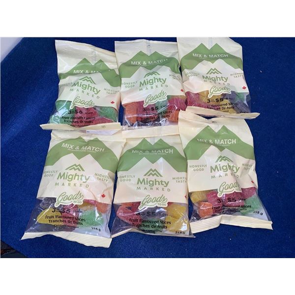 Fruit Flavoured Slices Gummy Candy (6 x 215g)