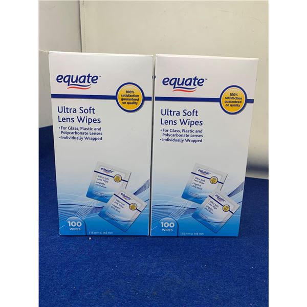 Equate Ultra Soft Lens Wipes (2 x 100)