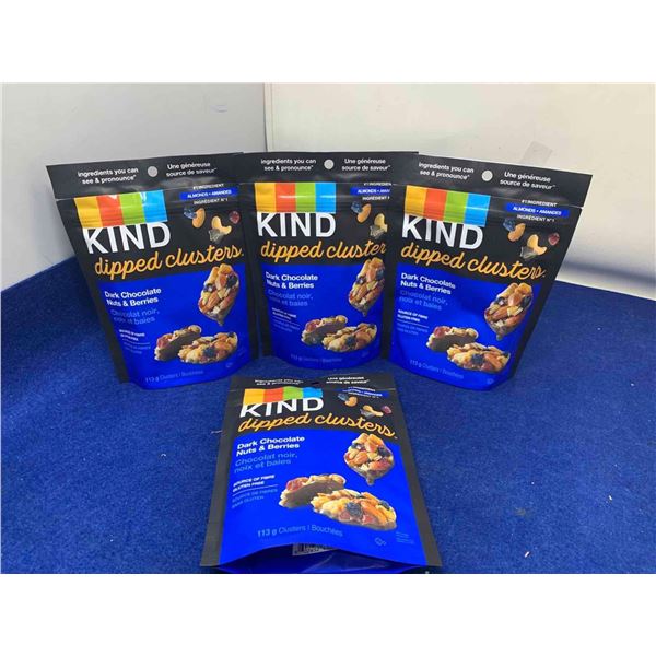 Kind Dipped Clusters-Dark Chocolate Nuts & Berries (4 x 113g)