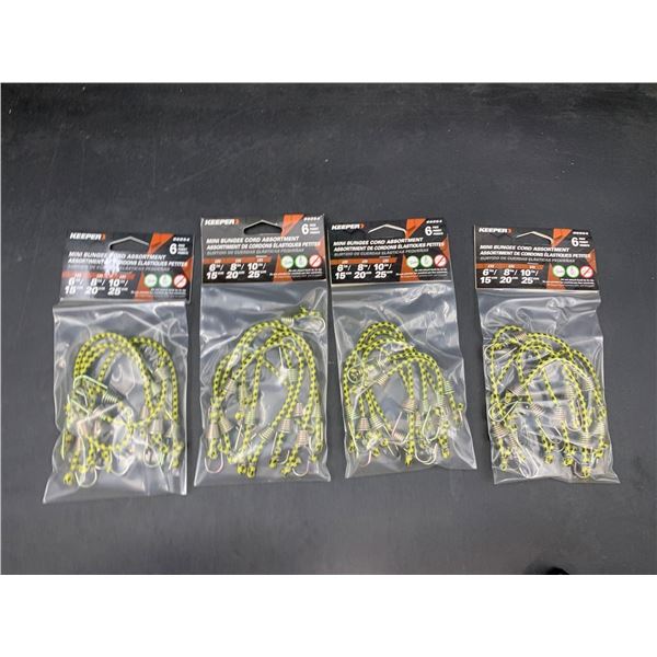 Keeper Mini Bungee Cord Assortment (6 x 4)