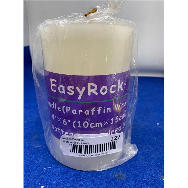 Easy Rock Parrafin Wax Battery Operated Candle