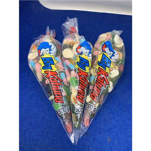 Big Kahuna Candy Cones 3 x 500g
