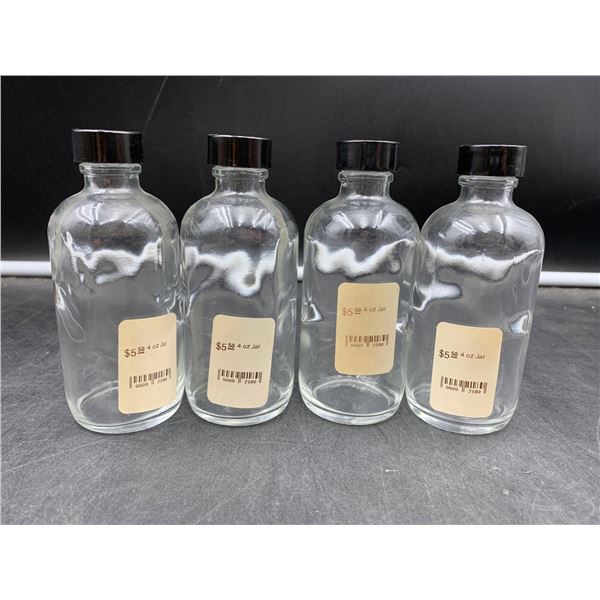 Lot of 4-4oz Jars