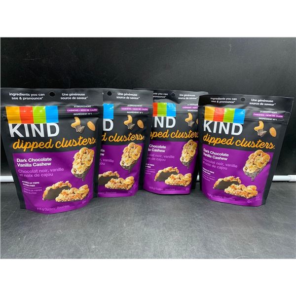 Kind Dipped Clusters Dark Chocolate Vanilla Cashew (4 x 113g)