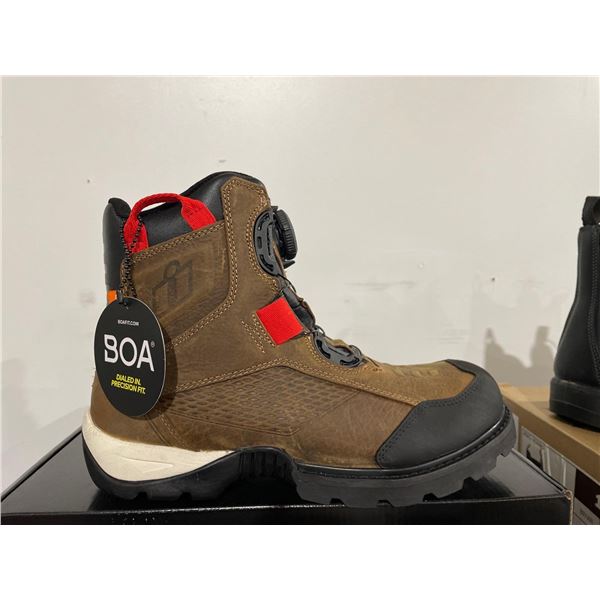 Stormhawk Leather Motorcycle Boot Colour : Brown Size :11 US Men's