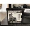 Image 3 : Stormhawk Leather Motorcycle Boot Colour: Grey Size: 8 US Men's