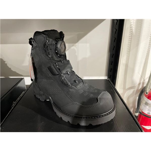 Stormhawk Leather Motorcycle Boot Colour: Black Size: 7 US Men's