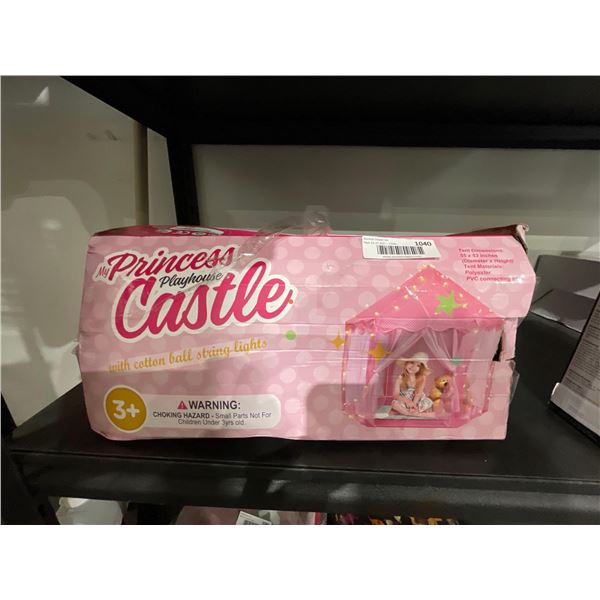 Princess Playhouse Castle with cotton ball string lights 55" X 53" (Diameter x Height)