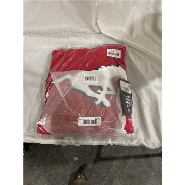 Stampeders Headline Hoodie Colour: Red Size: Medium