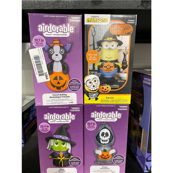 Airdorable Blow-ups Lot of 4 Assorted Characters