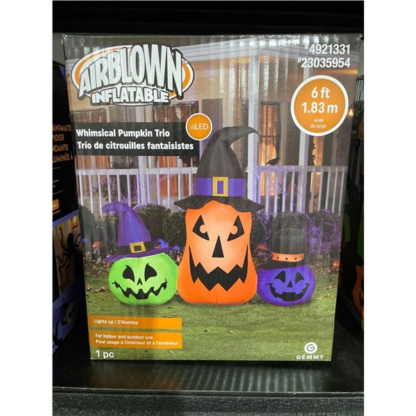 AIrblown Inflatable Whimsical Pumpkin Trio 6 FT