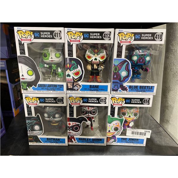 Lot of 6 Funko Pop DC Super Heroes