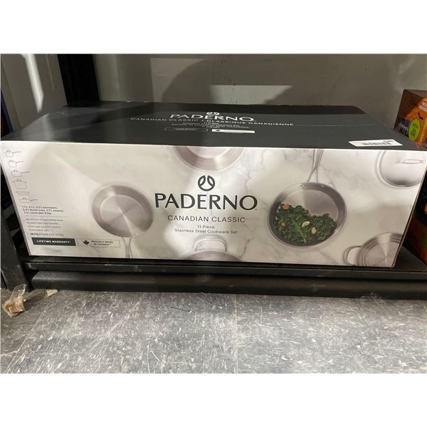 Paderno 11 Pc Canadian Classic Series Stainless Steel Cookware Set