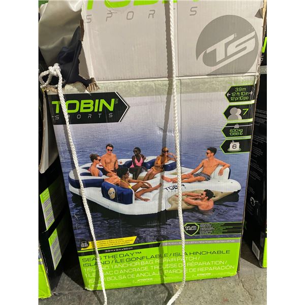 Tobin 6 person Inflatable Floatie-open box as is