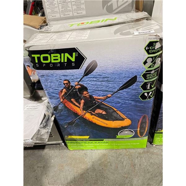 Tobin Wavebreaker 1 kayak Set 10'10" x 34"-open box as is