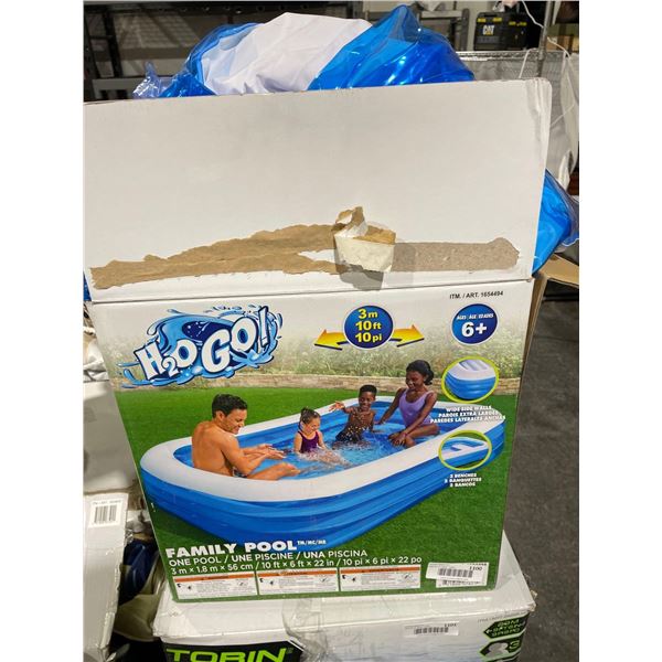 H 2 O Family Pool Size: 3m X 1.8m X 56cm