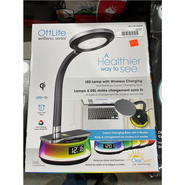 OttLite LED Desk Lamp with Wireless Charging