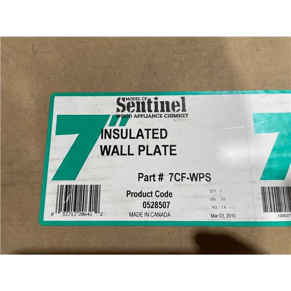 Sentinel 7" Insulated Wall Plate - Lot of 4