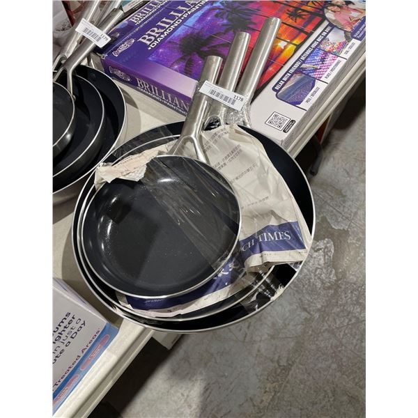 Diamond Frying Pans Set of 3