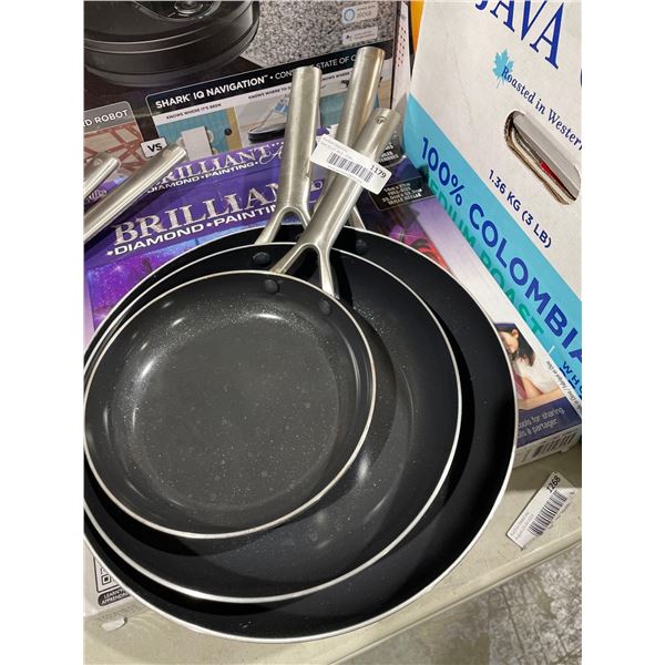 Diamond Frying Pans Set of 3