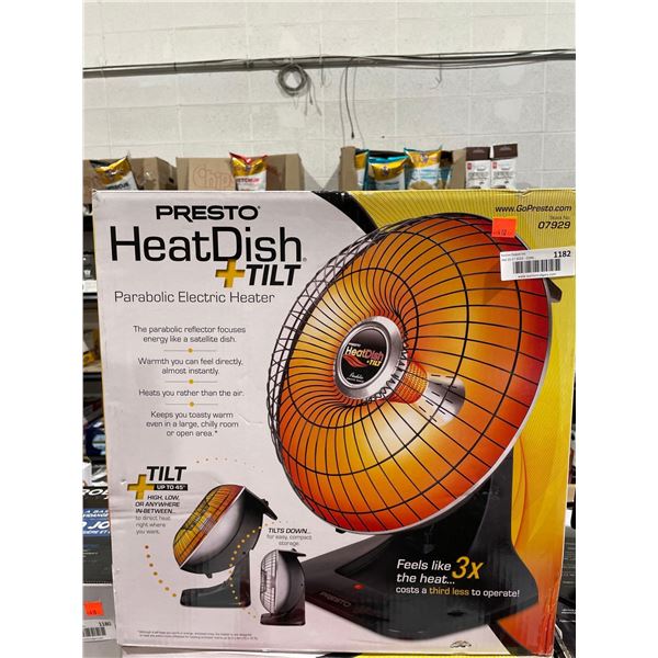 Presto Heat Dish Parabolic Electric Heater