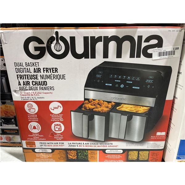 Gourmia Foodie 2 Drawer Digital Air Fryer