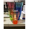 Image 2 : Multi Colour 7" Tall Plastic Cups - Lot of 7