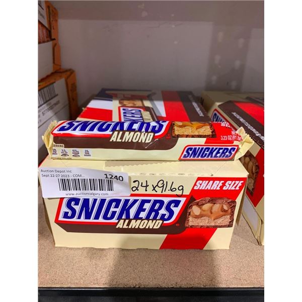 Snickers Almond Share Size Chocolate bar 24 x 91.6g